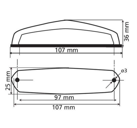 Faro Posteriore Lampa 90161 con Luce Targa e Stop