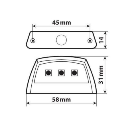Luce Portatarga Lampa 90587 E-Ion a Led Bianco