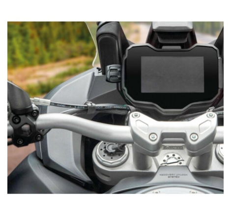 Presa Usb Lampa 38827 Doppio Caricatore Impermeabile Con Fissaggio a Viti o Biadesivo 5400 MA - 12/24V