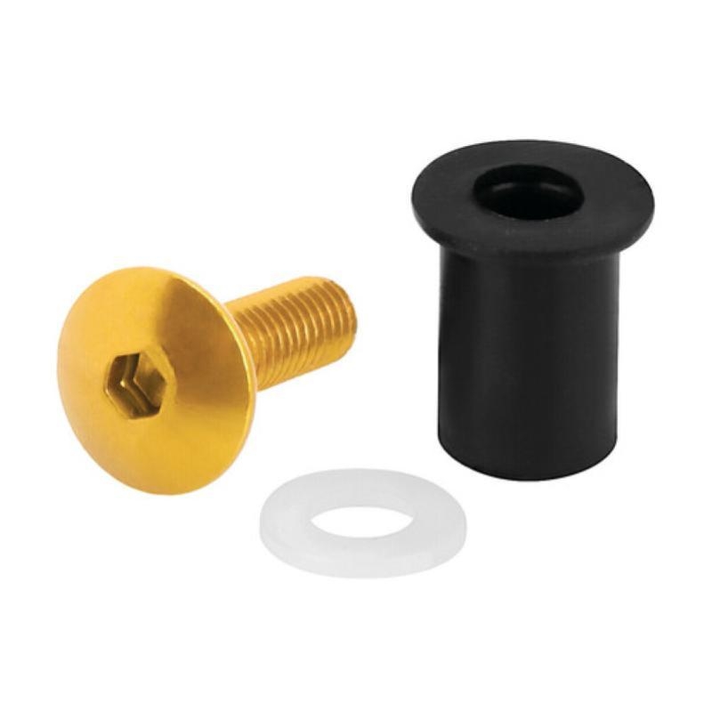 Kit Lampa 91652 per cupolino con dadi gommati con viti e rondelle 5 MA 10 pz - Oro