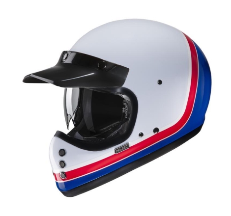 Casco Integrale HJC V60 SCOBY Bianco Rsoo Blu