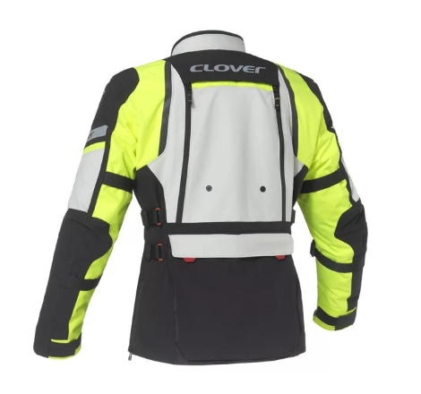 Giacca in Tessuto Clover GTS-5 WP 3 Strati Grigio Chiaro Giallo Nero