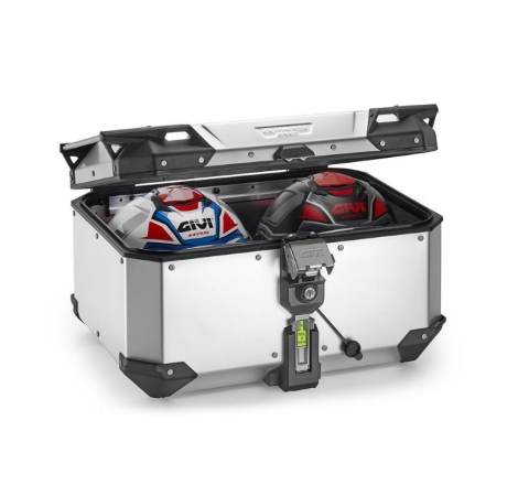 Bauletto Givi Obkev58bb Trekker Outback Evo Smart 58 Litri Alluminio Anodizzato
