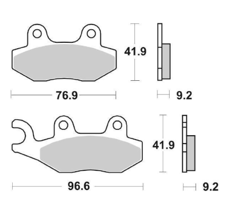 Pastiglie Freno SBS 163 HF Ceramica Anteriori-Posteriori