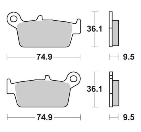 Pastiglie Freno SBS 604 HF Ceramica Anteriori-Posteriori