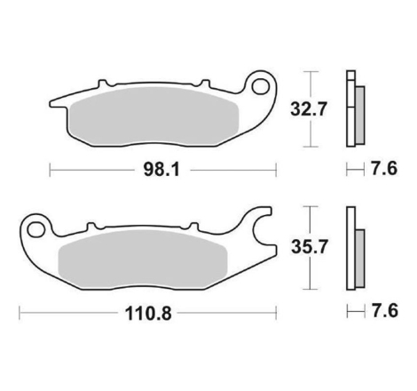 Pastiglie Freno SBS 797 HF Ceramica Anteriori-Posteriori