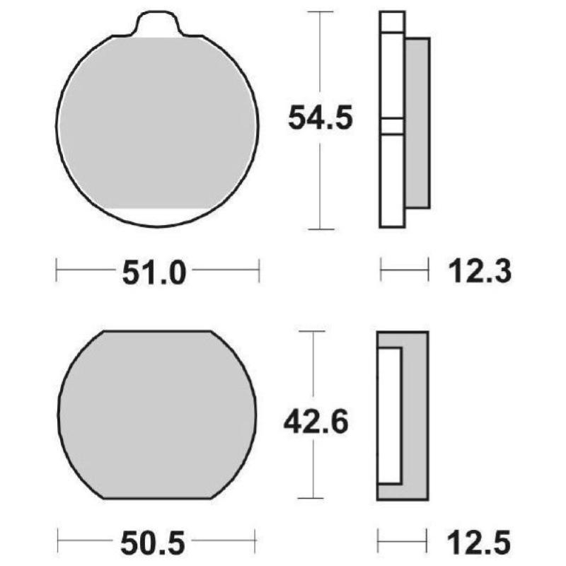 Pastiglie Freno SBS 510 HF Ceramica Anteriori-Posteriori