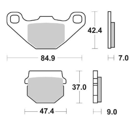 Pastiglie Freno SBS 544 HF Ceramica Anteriori-Posteriori