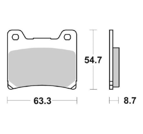 Pastiglie Freno SBS 555 HF Ceramica Anteriori-Posteriori