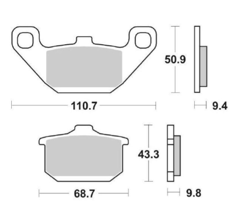Pastiglie Freno SBS 557 HF Ceramica Anteriori-Posteriori