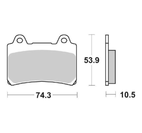 Pastiglie Freno SBS 590 HF Ceramica Anteriori-Posteriori