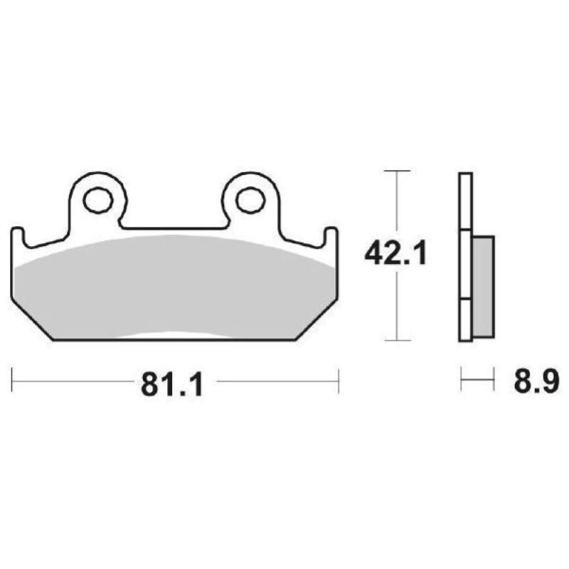 Pastiglie Freno SBS 593 HF Ceramica Anteriori-Posteriori