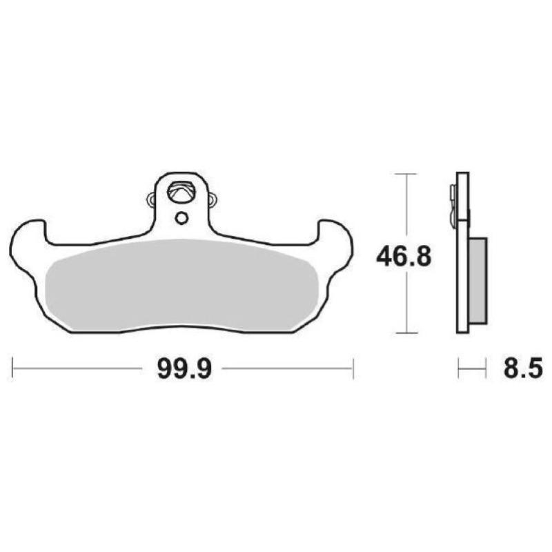 Pastiglie Freno SBS 608 HF Ceramica Anteriori-Posteriori