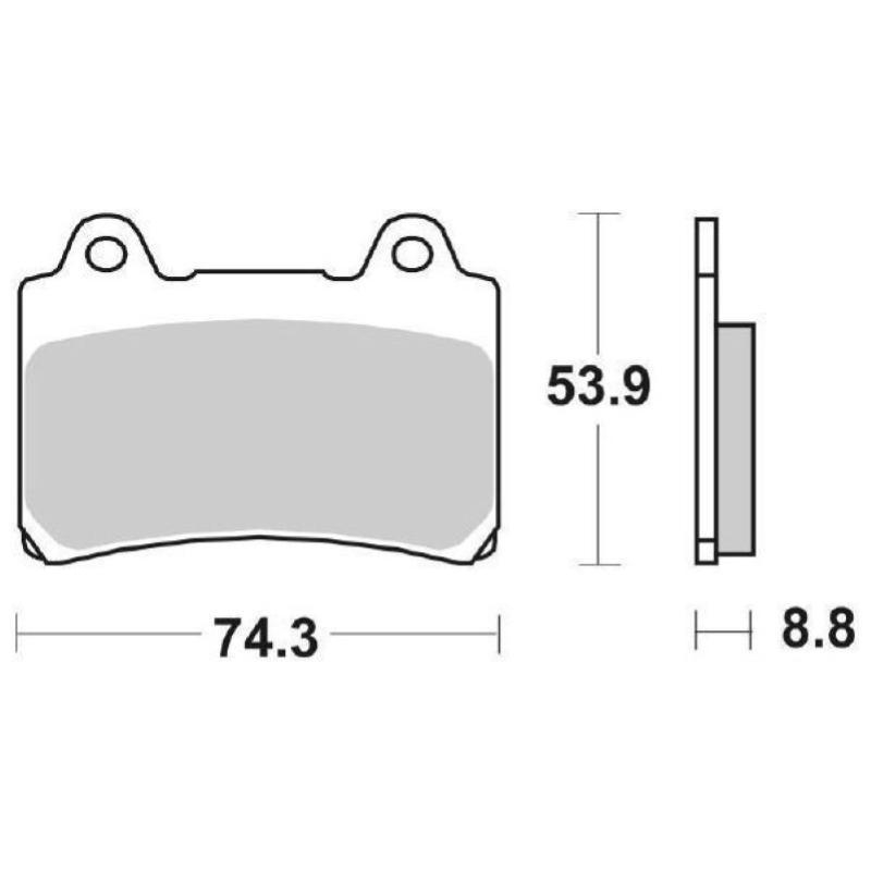 Pastiglie Freno SBS 613 HF Ceramica Anteriori-Posteriori
