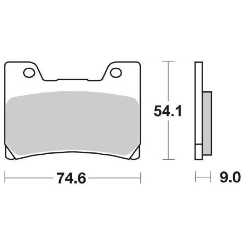 Pastiglie Freno SBS 645 HF Ceramica Anteriori-Posteriori