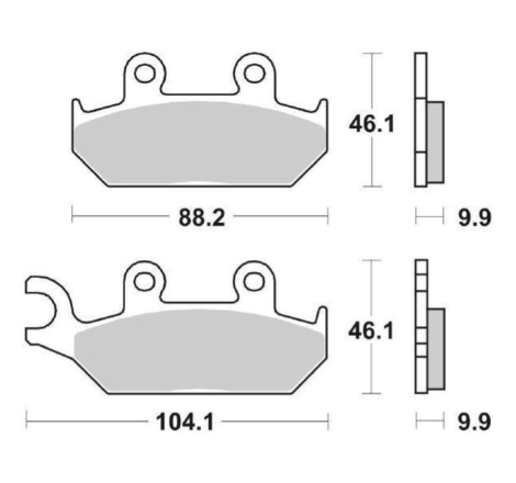 Pastiglie Freno SBS 650 HF Ceramica Anteriori-Posteriori