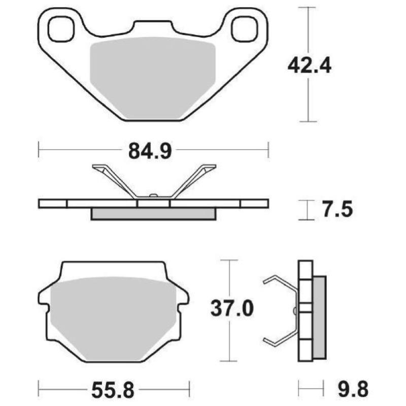 Pastiglie Freno SBS 692 HF Ceramica Anteriori-Posteriori