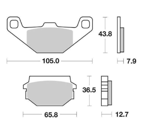 Pastiglie Freno SBS 150 HF Ceramica Anteriori-Posteriori