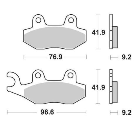 Pastiglie Freno SBS 713 HF Ceramica Anteriori-Posteriori