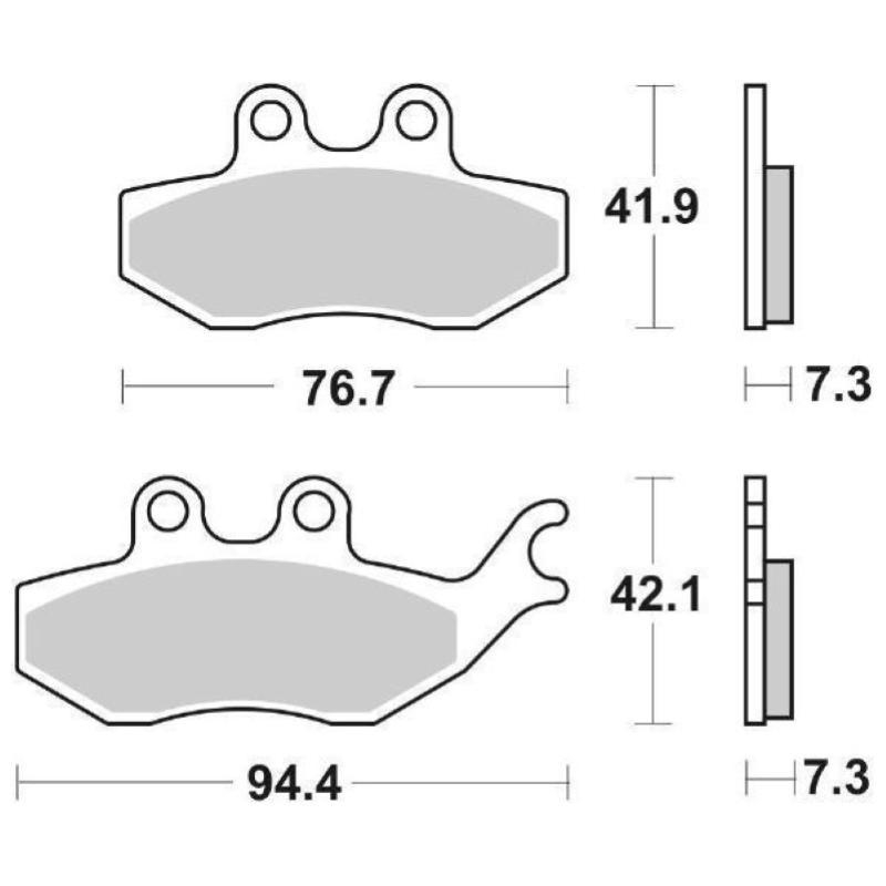 Pastiglie Freno SBS 173 HF Ceramica Anteriori-Posteriori