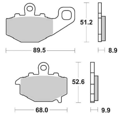 Pastiglie Freno SBS 687 HF Ceramica Anteriori-Posteriori