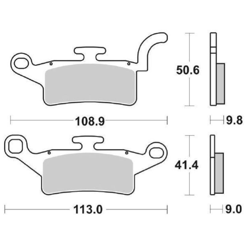 Pastiglie Freno SBS 208 HF Ceramica Anteriori-Posteriori