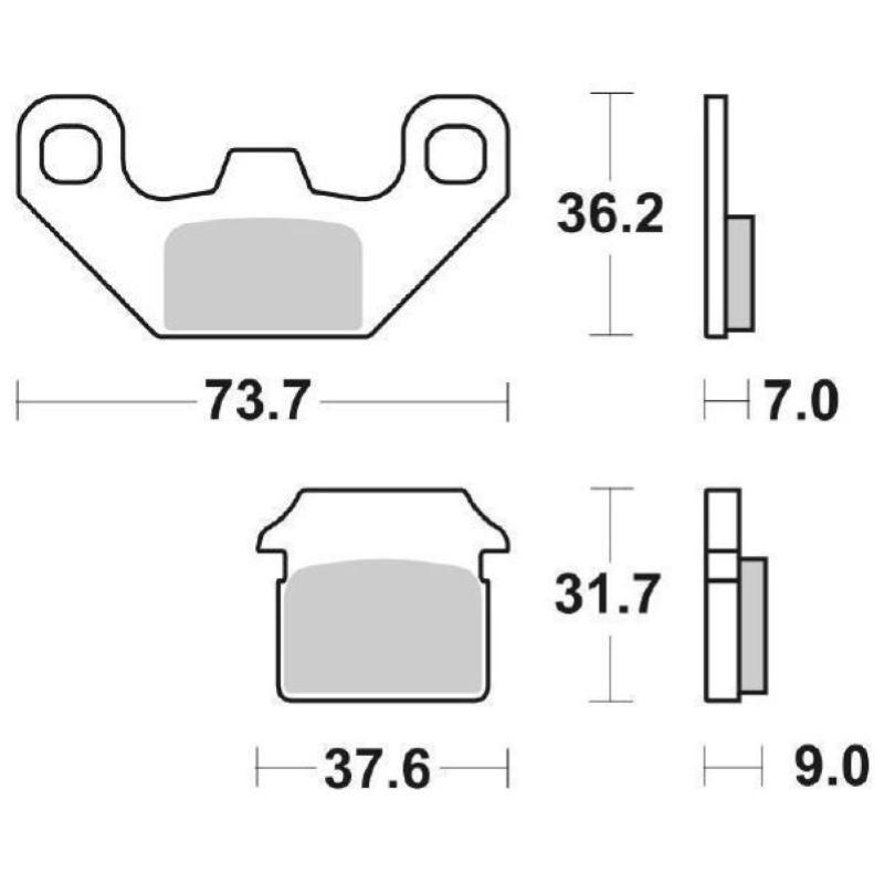 Pastiglie Freno SBS 213 HF Ceramica Anteriori-Posteriori