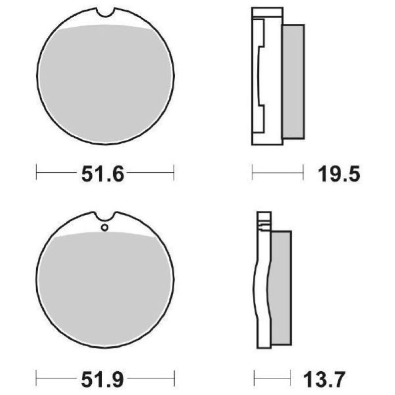 Pastiglie Freno SBS 501 HF Ceramica Anteriori-Posteriori