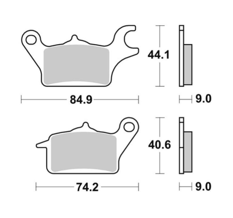 Pastiglie Freno SBS 222 HF Ceramica Anteriori-Posteriori