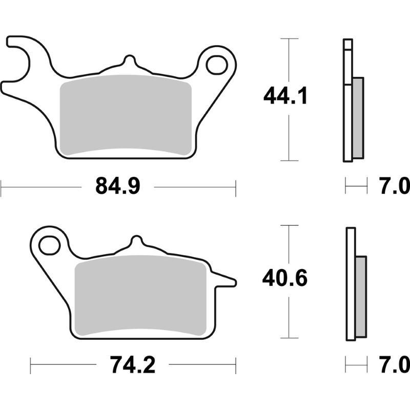 Pastiglie Freno SBS 236 HF Ceramica Anteriori-Posteriori