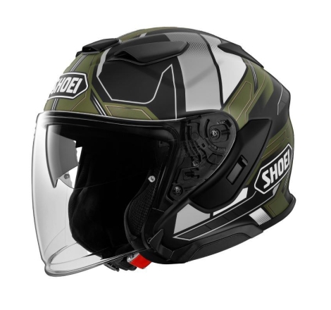 Casco Jet Shoei J-CRUISE 3 Whizzy Tc11 Nero Verde