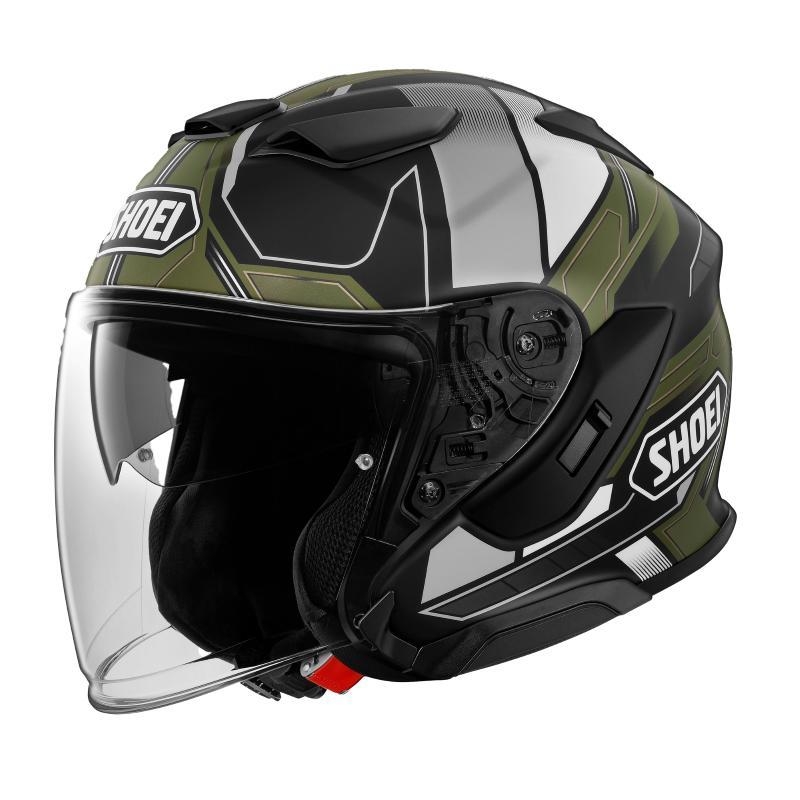Casco Jet Shoei J-CRUISE 3 Whizzy Tc11 Nero Verde
