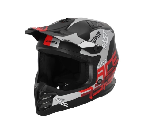 Casco Cross Acerbis Profile Junior Nero Rosso