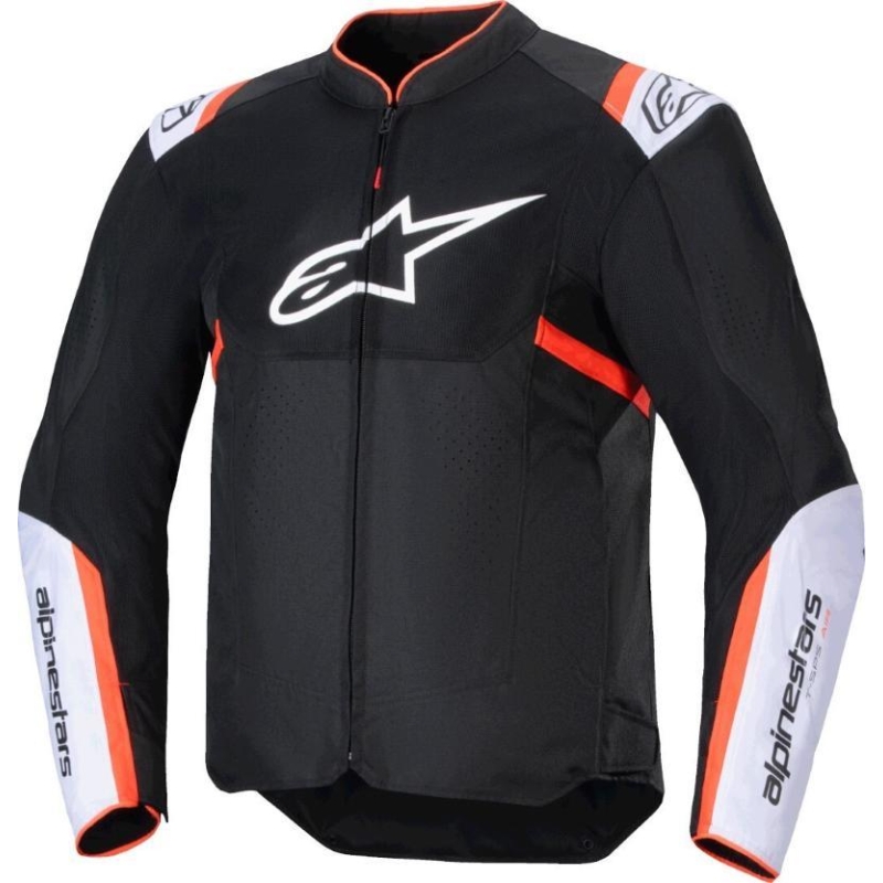Giubbino Moto tessuto Alpinestars T-SPS AIR V2 Nero Bianco Rosso