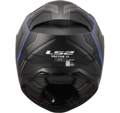 Casco Integrale LS2 FF811 Vector II Alizer Mero Blu Opaco