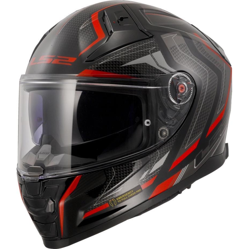 Casco Integrale LS2 FF811 Vector II Alize Rosso