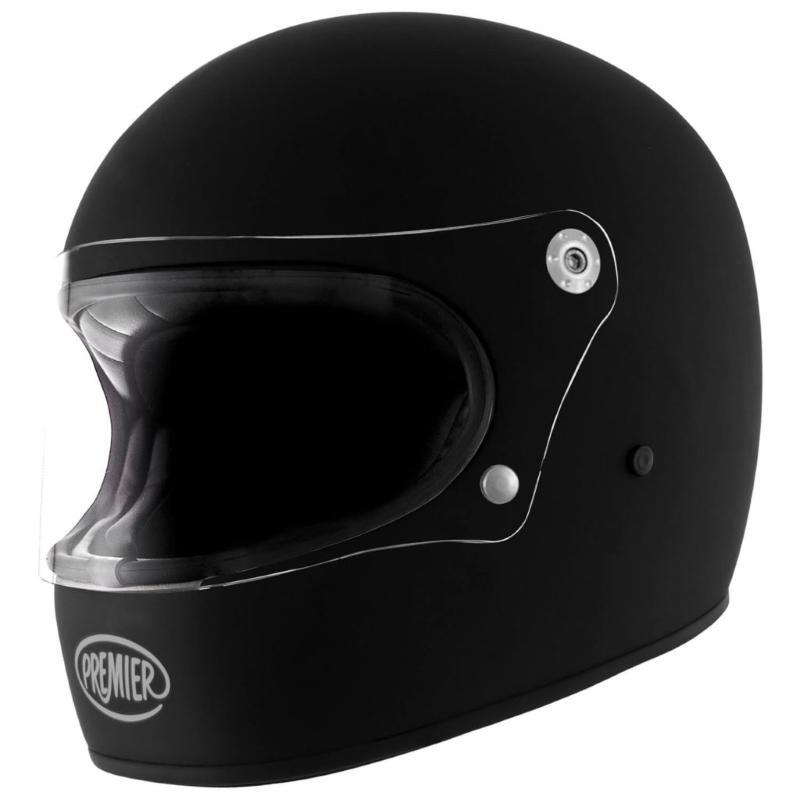 Casco Integrale Premier Trophy Vintage Nero Opaco