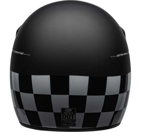 Casco Integrale Bell Moto-3 Fasthouse Checkers Nero Rosso Opaco