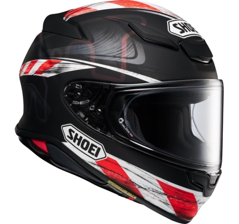 Casco Integrale Shoei NXR2 Knee Down Nero Rosso Opaco