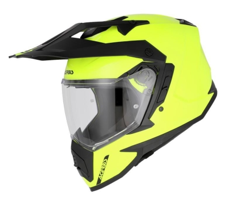 Casco Enduro Stradale Acerbis Assaul Giallo Fluo
