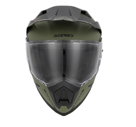 Casco Enduro Stradale Acerbis Assaul Verde Militiare