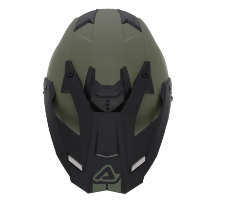 Casco Enduro Stradale Acerbis Assaul Verde Militiare