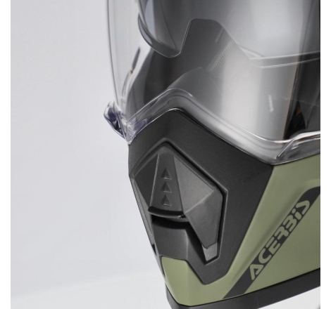 Casco Enduro Stradale Acerbis Assaul Verde Militiare