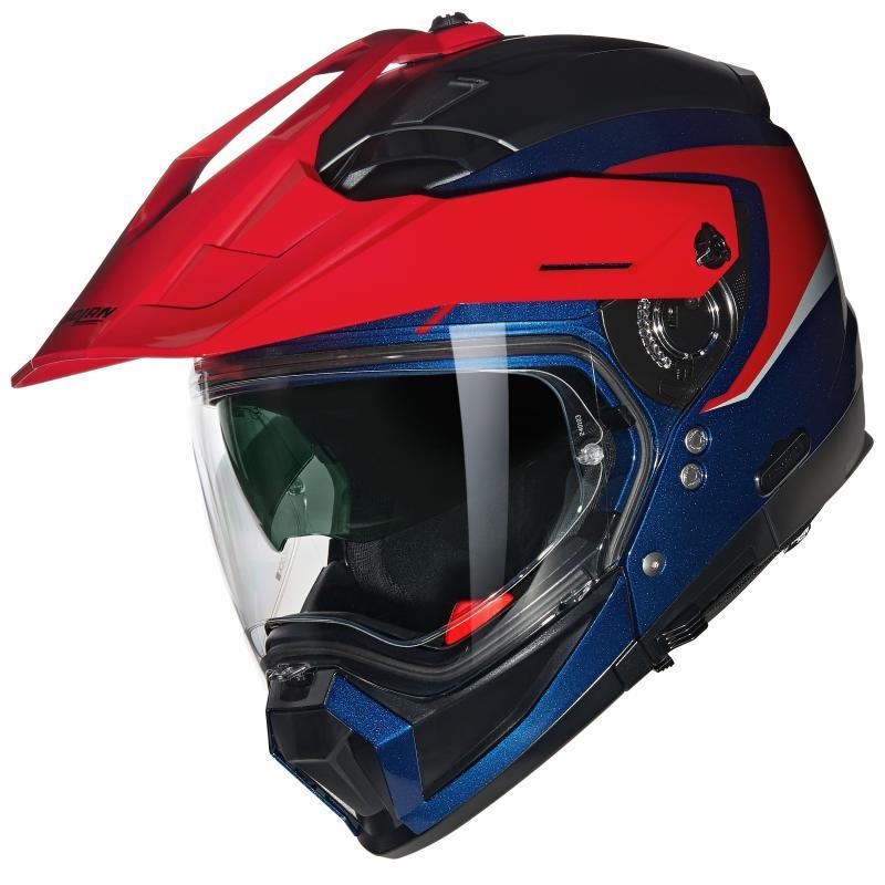 Casco Crossover Nolan N70-2 X 06 Convinto 344 B lu Rosso Bianco
