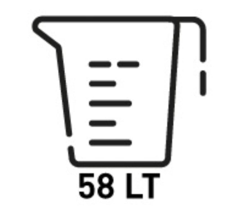 Bauletto Kappa K'VOYAGER in alluminio verniciato nero, 58 lt.