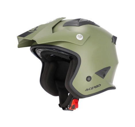 Casco Jet Acerbis Aria 22-06 Verde Militare Opaco