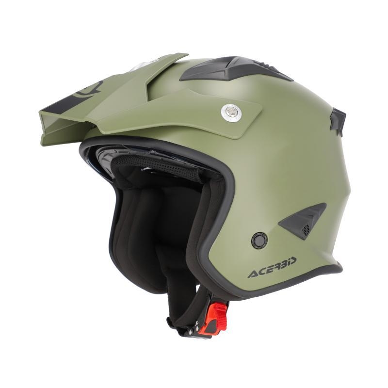 Casco Jet Acerbis Aria 22-06 Verde Militare Opaco