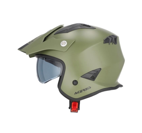 Casco Jet Acerbis Aria 22-06 Verde Militare Opaco