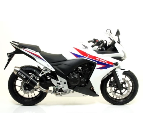 Terminale Di Scarico Arrow Race-Tech Aluminium Dark Omologato - Honda Cb/Cbr 500 F/R '13-15 '16/18