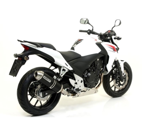 Terminale Di Scarico Arrow Race-Tech Aluminium Dark Omologato - Honda Cb/Cbr 500 F/R '13-15 '16/18